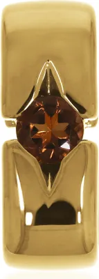 Produktbild von CBP06178 Anhänger mit 5 mm Rauchquarz ca. 0,50 ct. gelbvergoldet XEN