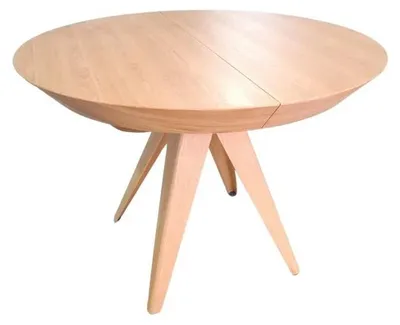 Produktbild von Masseno Ausziehbar Esstisch INTARSIO 130 - 230 cm x 130 cm Rund Tisch für Wohnzimmer, Küche, Eichefarben
