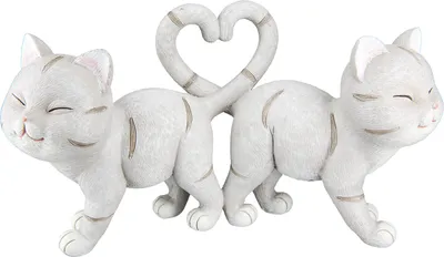 Produktbild von Gilde Figur, Katze, "Kitten", Kunstharz, grau, VE 2, L. 7.5 cm, B. 20 cm, H. 11 cm 52602 4063387526026