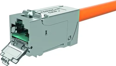 Produktbild von 1PROT Keystone Modul designfähig PNKM Cat6A-ISO 1xRJ45s AWG22-24