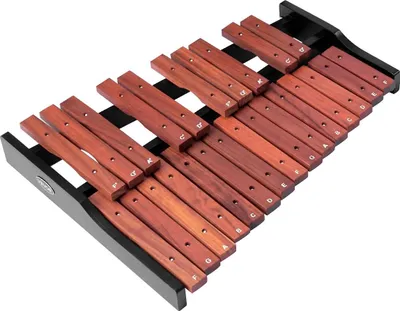 Obrázok produktu pre Glockenspiel Xylophone, 25 tónov, drevený profesionálny xylofónový bicí nástroj, so 4 paličkami, taškou na prenášanie, súprava hudobných nástrojov Glockenspiel pre začiatočníkov pre dospelých a deti
