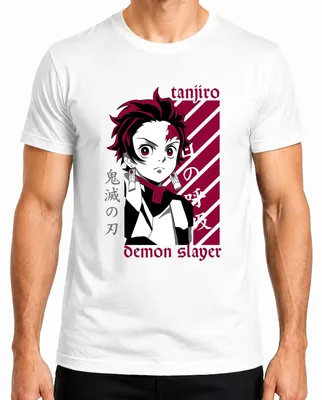 Zdjęcie produktu dla Koszulka męska Tanjiro Demon Slayer Kimetsu no Yaiba Anime Gift Cosplay, Biały, XL