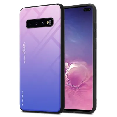 Image de Cadorabo Housse pour Samsung Galaxy S10 PLUS Housse de protection en noir Housse pour portable TPU Etui Cover Case Tempered Glas