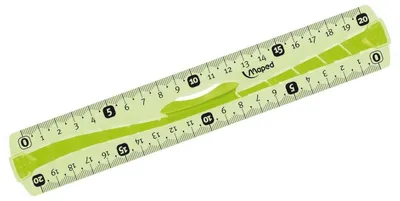 Image de Maped 244120 Règle plate Flex 200 mm en plastique avec poignée