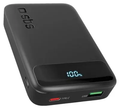 Obrázek produktu pro Powerbanka SBS 10000 mAh 20W LCD černá