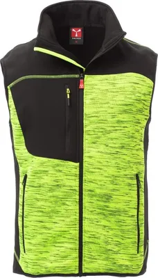 Produktbild von Strickweste Zweifarbig "TOUR" - Payper Fluogelb/Schwarz XXL