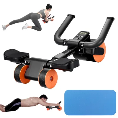 Image de Roulette abdominale à trois roues pour entraînement à domicile