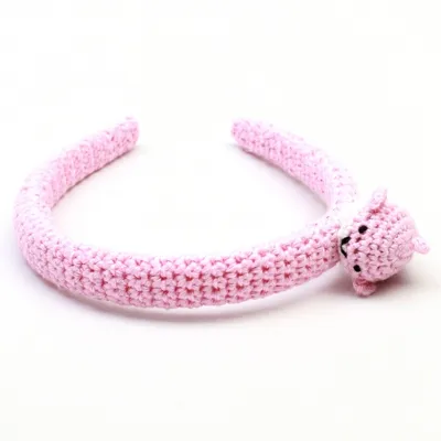 Produktbild von Naturzoo Haarband / Diadem für Baby Narwal Hell Pink