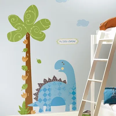 Produktbild von ROOM MATES Wandsticker Messlatte Dinosaurier