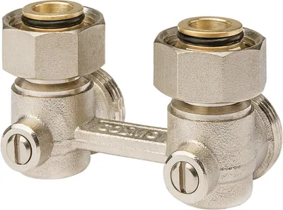 Produktbild von COSMO Zweirohr-Hahnblock 3/4'' AG Konus lose DN 20 Eckform 10 bar 50mm ZHEM