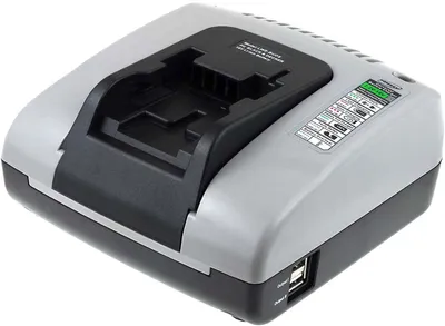 Produktbild von Powery Akku-Ladegerät mit USB für Black & Decker Akkubohrschrauber HP186F4L