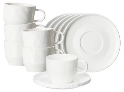 Produktbild von Ritzenhoff & Breker Kelly Kaffeetasse mit Untertasse 225 ml 6er Set