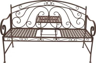 Produktbild von Bank mit hochklappbarem Tisch GARDA-120, B/H/T: ca. 146/96/53 cm