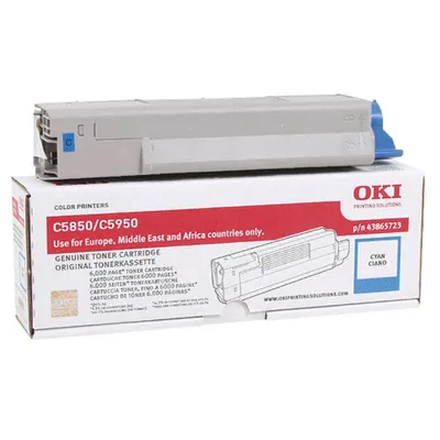 Image de Toner fr OKI C5850/C5950, cyan