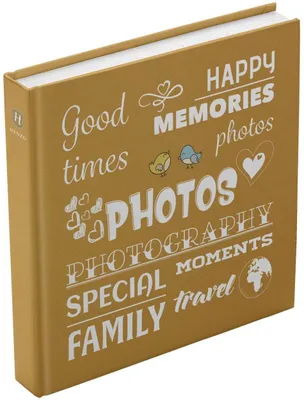 Immagine prodotto di Album foto Henzo Jumbo Wording Giallo 30x30 cm 100 pagine bianche