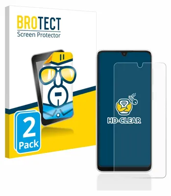 A product image showing packaging for a screen protector and the screen protector itself on a smartphone.