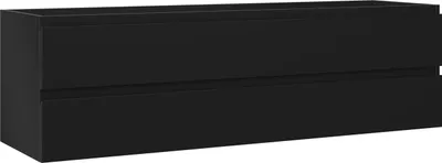 Immagine prodotto di Mexen Orio mobile da bagno sottolavabo 160 cm, 2 cassetti, nero opaco - 91A10-16047-2-BFF71