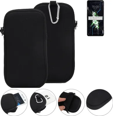 Produktbild von K-S-Trade Neopren-Hülle Handyhülle kompatibel mit Xiaomi Black Shark 4S Schutzhülle Neoprenhülle Sleeve Schutz-Hülle Gürtel Tasche Case Holster