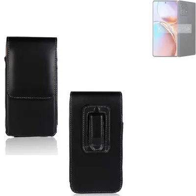 Produktbild von K-S-Trade Gürteltasche kompatibel mit Motorola Edge 2023 Schutz Hülle Handy Hülle mit Magnetverschluss Holster in schwarz