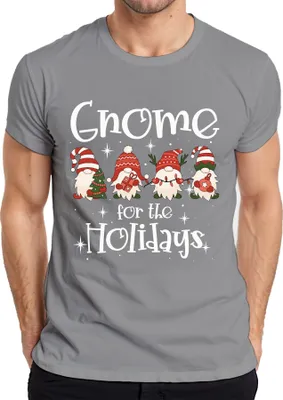 Produktbild von Gnome for the holidays Weihnachtsgnome Wichtel - Weihnachten Weihnachtsgeschenk Christmas Herren T-Shirt, Grau, XXL