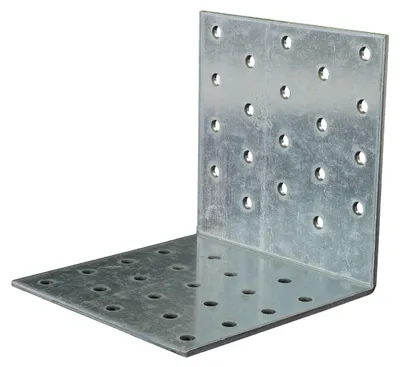 Produktbild von GAH Lochplattenwinkel, Winkelverbinder, sendzimirverzinkt, 100 x 100 x 100 mm, Stärke: 2,5 mm