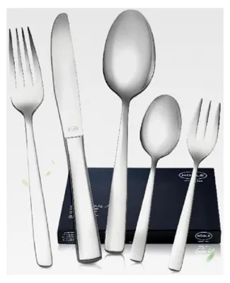 Produktbild von Besteckset für 12 Personen – 60-teiliges hochglanzpoliertes Essbesteck aus Edelstahl 18/10 – Spülmaschinengeeignet, in eleganter Geschenkbox