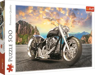 Produktbild von Trefl Black motorcycle, 500 Stück(e), Sport, 10 Jahr(e)