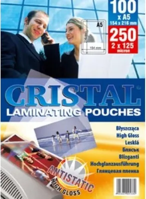 Zdjęcie produktu dla Folia Lamin. Pe Arkusz A5 125Mic Stand Błysk Antys