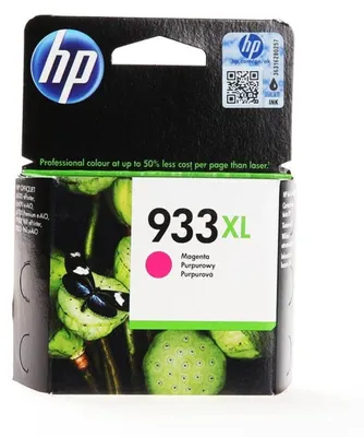 Zdjęcie produktu dla HP 933XL oryginalny wkład atramentowy purpurowy XL, Purpurowy, Tusz na bazie pigmentu, 9 ml, 1 szt., 825 stron(y)