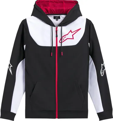 Produktbild von Alpinestars Sessions V3 Zip Hoodie, schwarz/weiß/rot, L