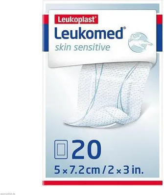 Obrázek produktu pro Leukomed skin sensitive sterilní 5x7,2 cm 20 ks