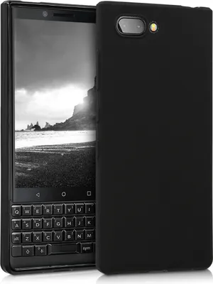Obrázok produktu pre kwmobile kryt kompatibilný s puzdrom Blackberry KEYtwo (Key2) - mäkké TPU silikónové puzdro - kryt vhodný pre bezdrôtové nabíjanie - čierny matný