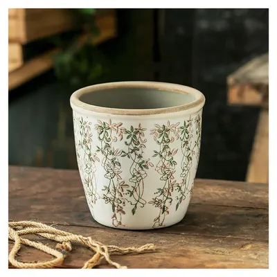 Produktbild von Vintage-Keramik-Pflanztopf für die Dekoration im Freien
