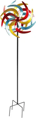 Produktbild von 2.04 Dvojité kovové větrné kolo s broušeným hrotem - XXL - Velikost: Ø 61 cm