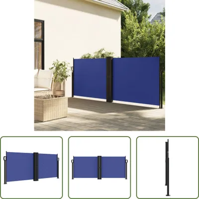 Produktbild von The Living Store Seitenmarkise Ausziehbar Blau 100x1000 cm
