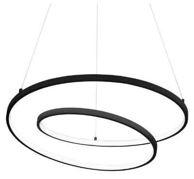 Produktbild von Moderne Aufhängung Oz Metall Schwarz Led 48W 3000K Warmes Licht D60Cm Dali