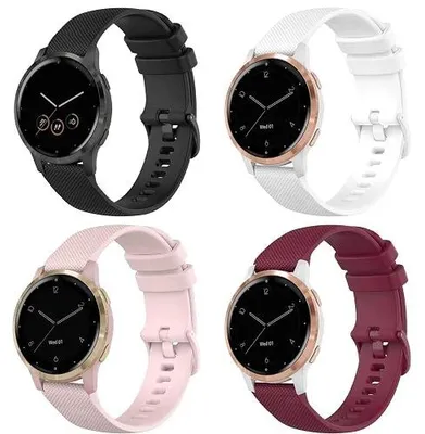 Zdjęcie produktu dla Pasek silikonowy do smartwatcha garmin venu 2S fossil 18 mm miękki