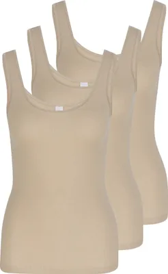 Produktbild von Nina von C. 3er Pack Daily Unterhemd / Top Im klassischen Design, Perfekte Passform, Angenehm auf der Haut
