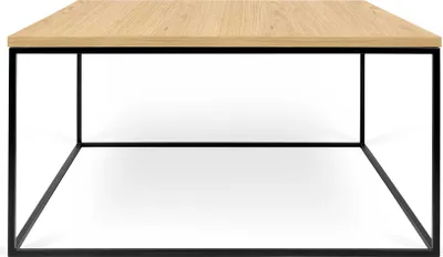 Image de Table basse Gleam 75x75 - Chêne/Acier