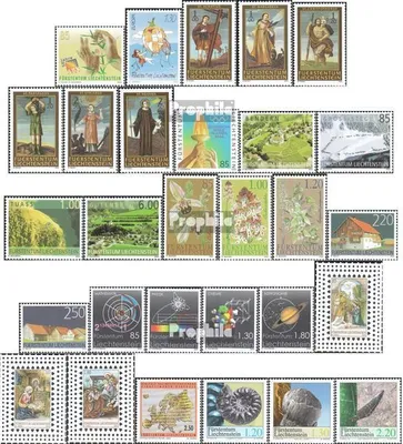 Produktbild von Briefmarken Liechtenstein 2004 Mi 1339-1367 (kompl.Ausg.) Jahrgang 2004 komplett postfrisch AHV