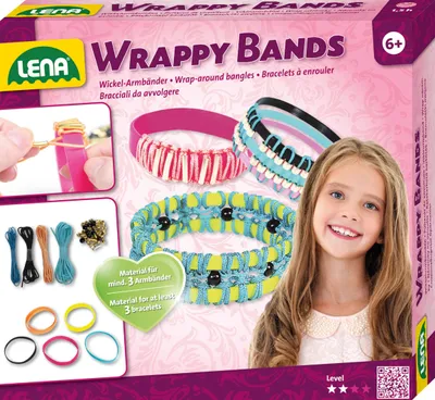 Produktbild von Lena Wrappy Bands, Armbänder-Bastelset für Kinder, 6 Jahr(e), Mehrfarbig