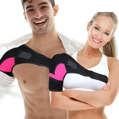 Produktbild von Verstellbar Schulterbandage aus Atmungsaktivem Neopren für Stabilität und Entlastung für Herren und Frauen, Schulterstütze Sanfte