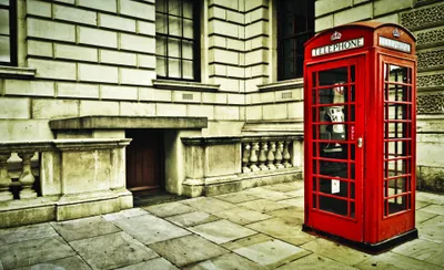 Produktbild von Fototapete Vlies 1910 VEXXXL London Telefonzelle 4-tlg. 416 x 254 cm