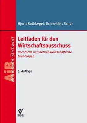 Obrázek produktu pro Leitfaden für den Wirtschaftsausschuss
