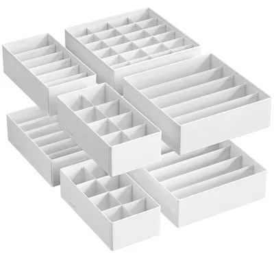 Schubladen-Organizer Set 8-teilig für Unterwäsche, BH, Socken