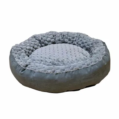 Produktbild von Komfortbett Donut grau Ø 70 cm x H 18 cm - Nobby Hundebett, Tierbett