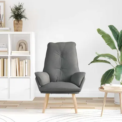 Produktbild von Möbel Fernseh- & Relaxsessel - Grau - CLORIS Sessel Dunkelgrau 69x74x93 cm Stoff und Sperrholz,10.15 Kg - 618178
