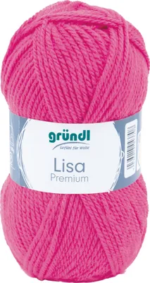 Produktbild von Wolle Lisa, 50g, 133m Neon-Pink