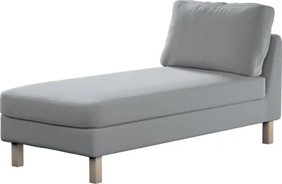 Productafbeelding van Dekoria bekleding voor Karlstad chaise longue zonder armleuningen, donkergrijs, bekleding voor chaise longue Karlstad zonder armleuningen