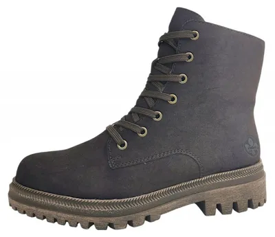 Imagen del producto de Zapatos de mujer Rieker modelo Y762225, botines con cordones, color marrón, para uso casual